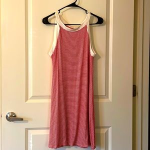 Red stripe summer dress